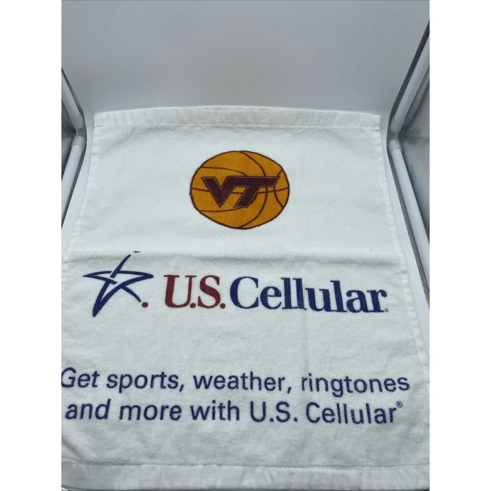Virginia Tech Hokies Basketball White Rally Towel 14.5